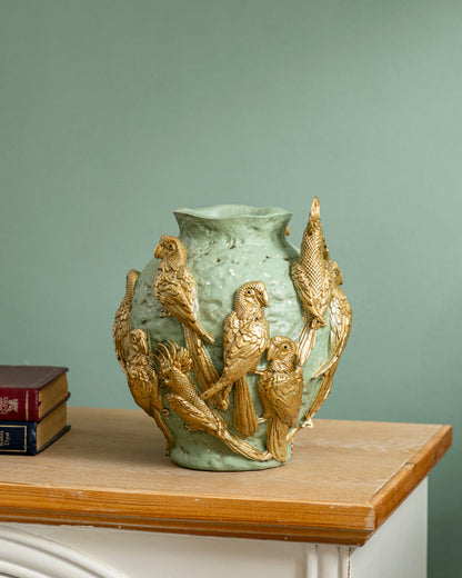 Golden Aviary Luxe Vase