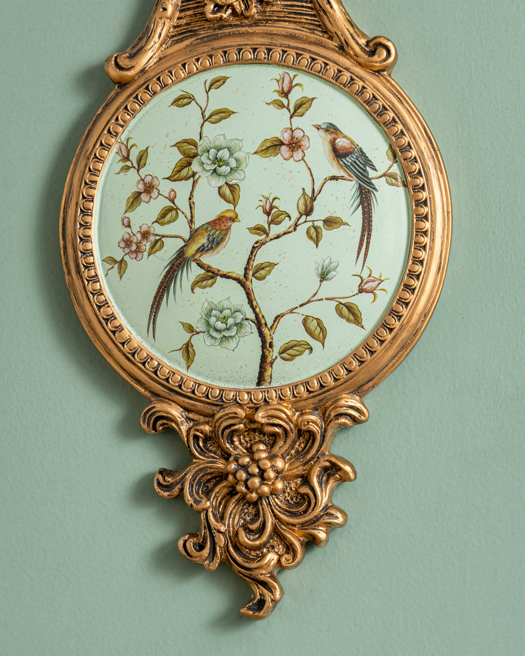 Victorian Antler Floral Wall Accent