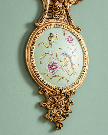 Victorian Antler Floral Wall Accent