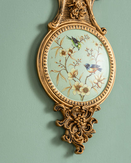 Victorian Antler Floral Wall Accent