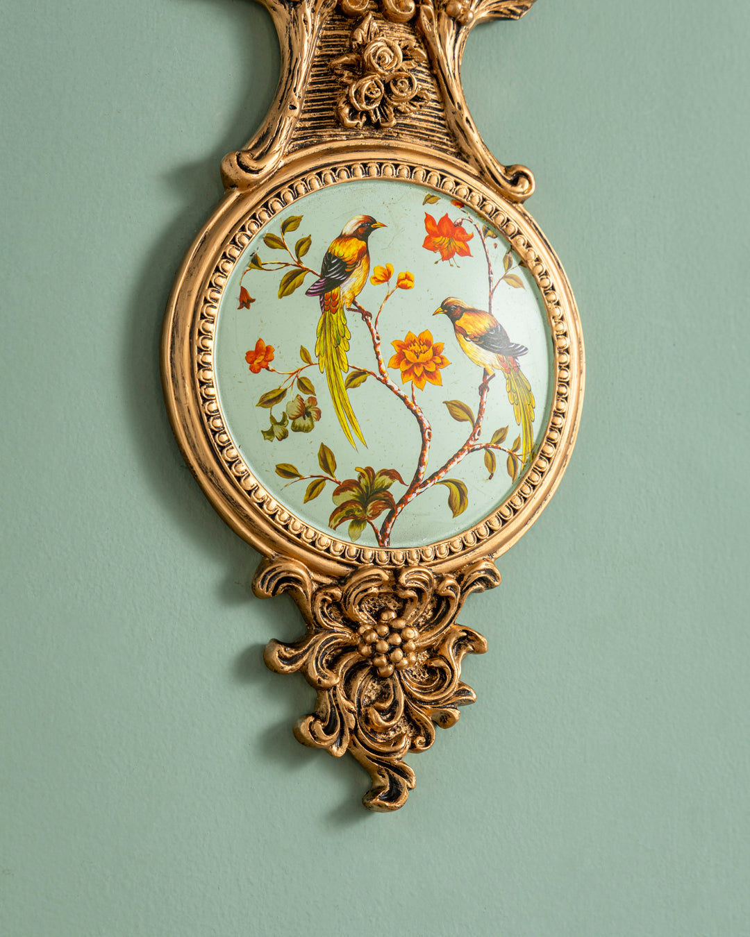 Victorian Antler Floral Wall Accent