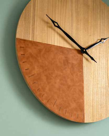 Dual Tone Wood Accent Wall Clock