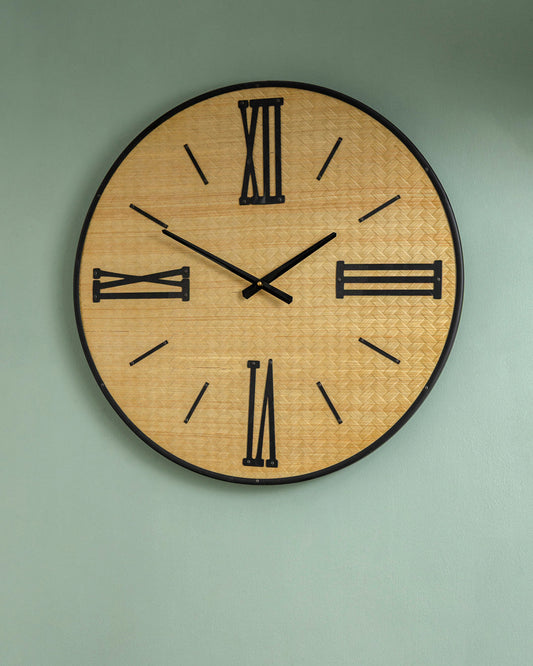 Heritage Weave Roman Wall Clock