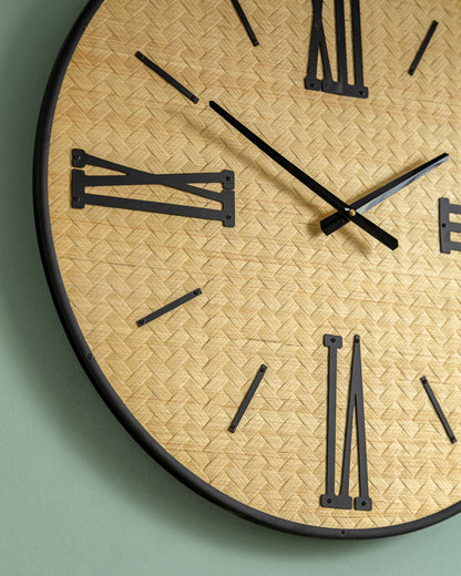 Heritage Weave Roman Wall Clock