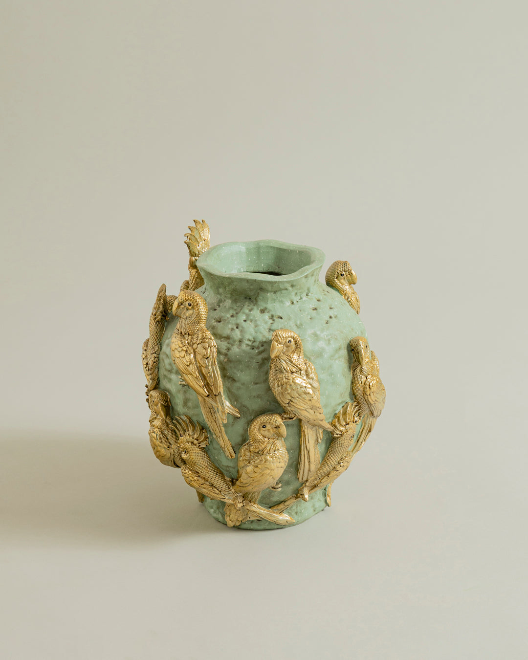 Golden Aviary Luxe Vase