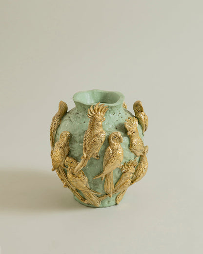 Golden Aviary Luxe Vase