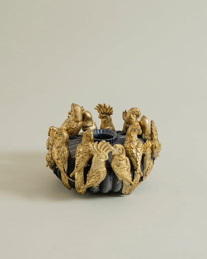Royal Golden Aviary Vase