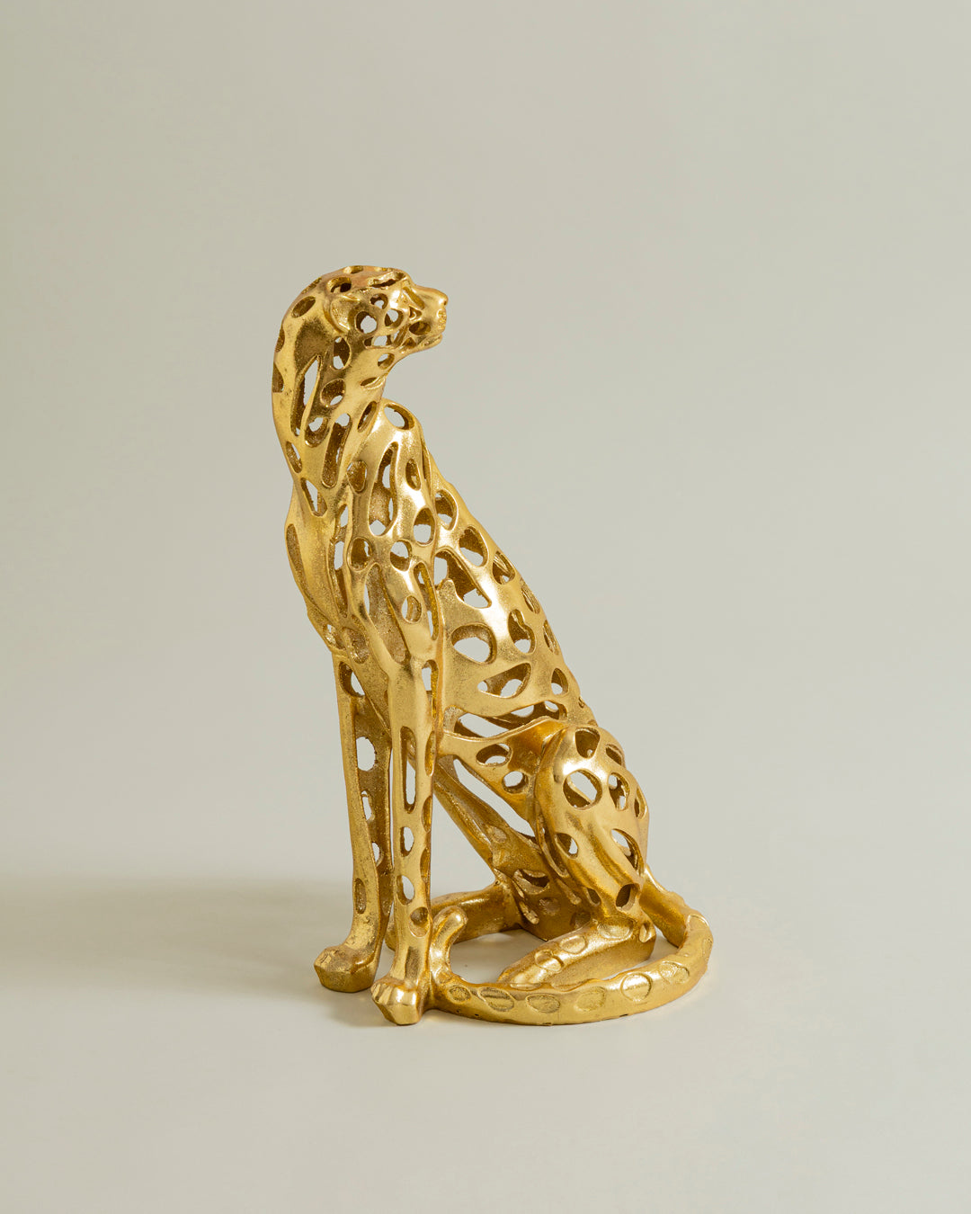 Golden Majesty Decorative Leopard Figurine - Big