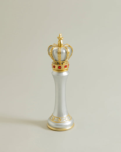 Imperial Crown Decorative Chess King - Grey