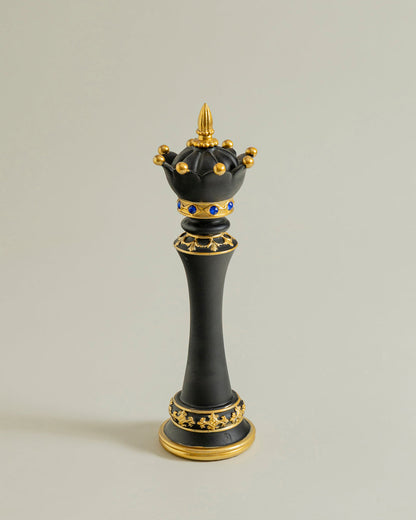 Imperial Crown Decorative Chess Queen - Black