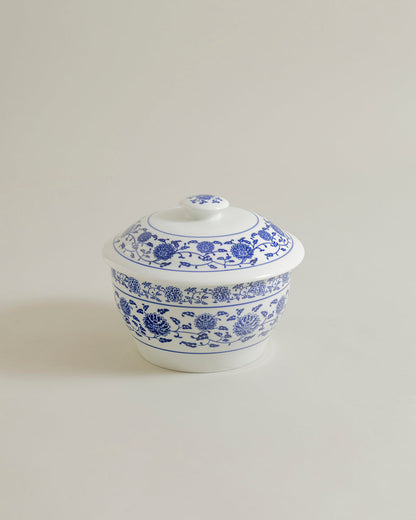 Vintage Blue & White Casserole With Lid