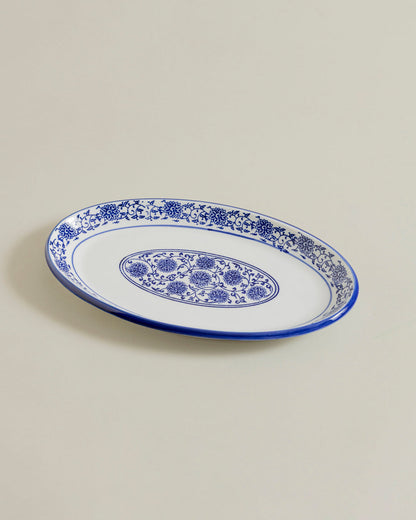 Blue Heritage Floral Serving Platter
