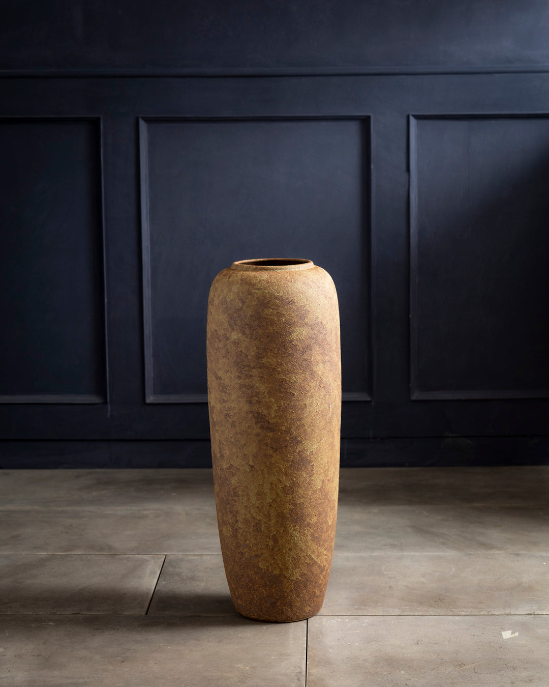 Rustic Earth Tone Floor Vase - Set Of 2