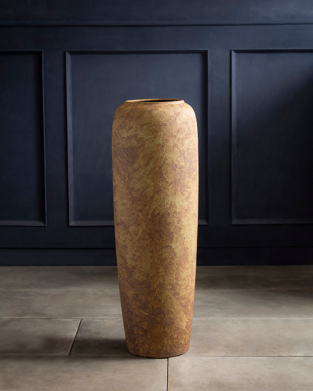 Rustic Earth Tone Floor Vase - Large