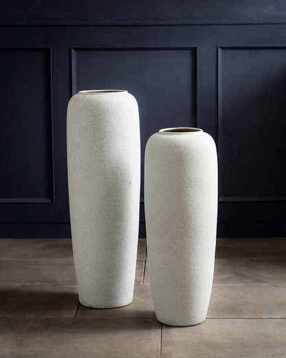 Pebble Finish Designer Floor Vase - Set Of 2