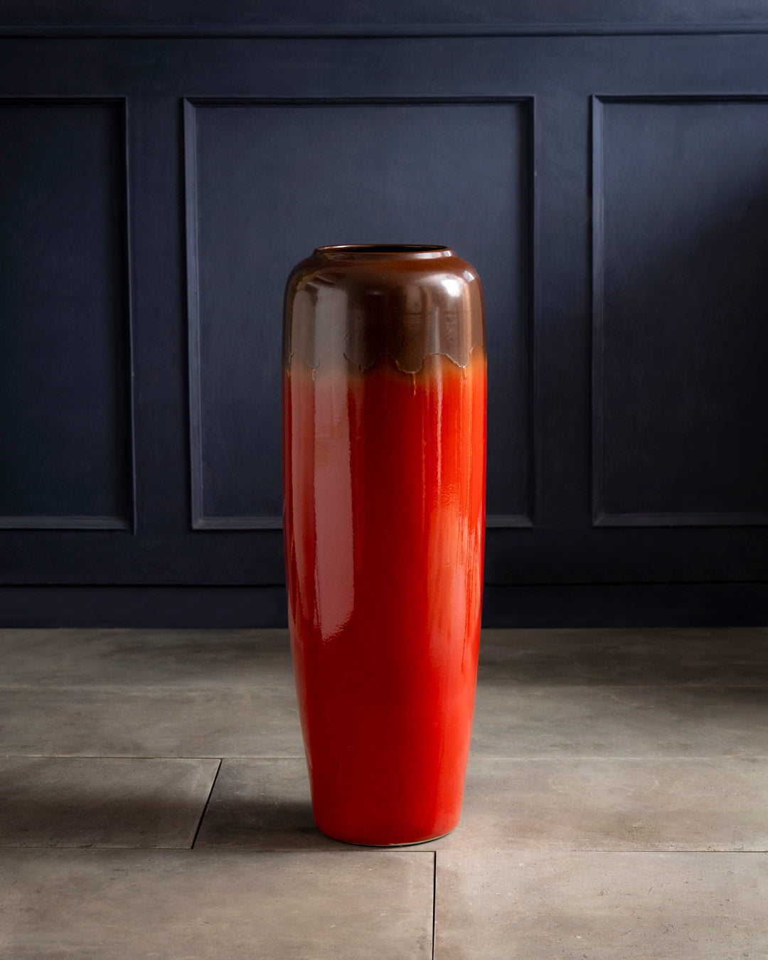 Crimson Ombre Floor Vase - Large