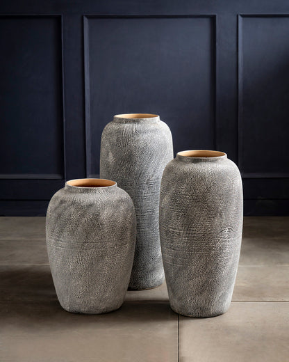 Vintage Ash Floor Vase - Small
