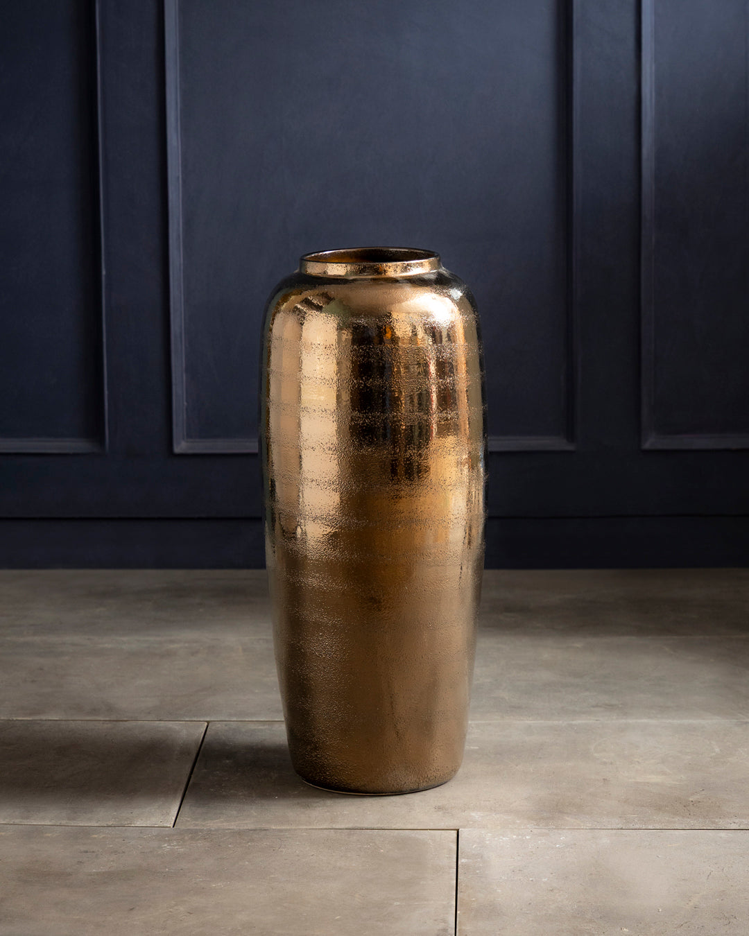 Antique Bronze Floor Vase - Large