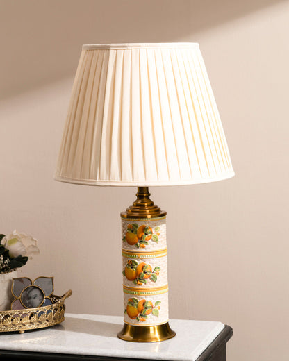 Golden Citrus Ceramic Table Lamp