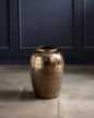Antique Bronze Floor Vase - Small