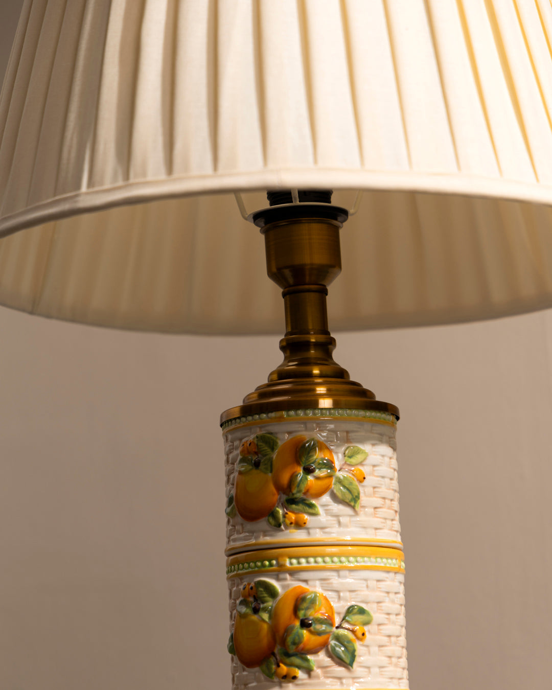 Golden Citrus Ceramic Table Lamp
