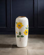 Hand Painted Sunflower Floor Vase - Large