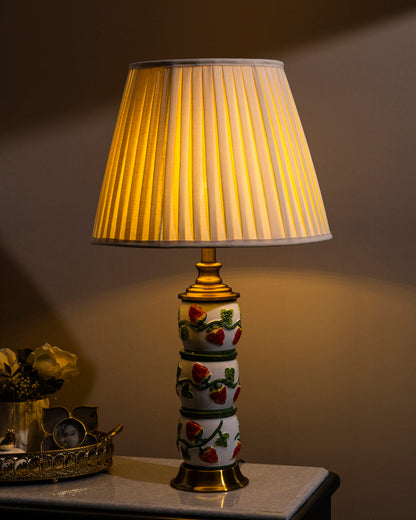 Sweet Strawberry Condiment Table Lamp