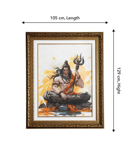 The Divine Guardian - Lord Shiva Fire of Devotion