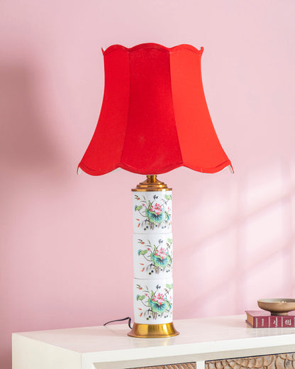 Lotus Harmony Ceramic Table Lamp