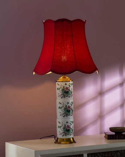Lotus Harmony Ceramic Table Lamp