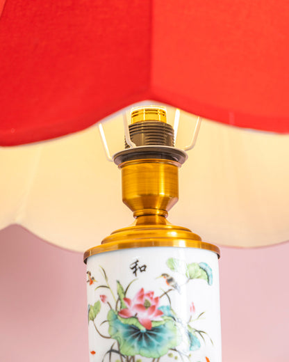 Lotus Harmony Ceramic Table Lamp
