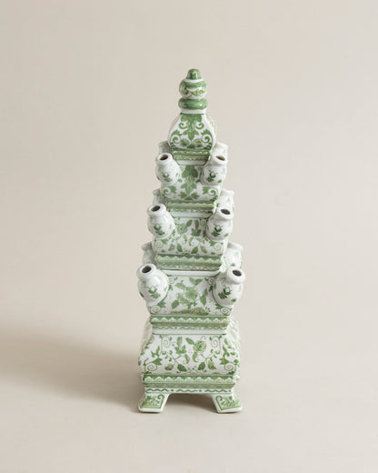 'Country Estate' Tulipiere Tower Vase - Green