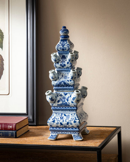 'Country Estate' Tulipiere Tower Vase - Blue