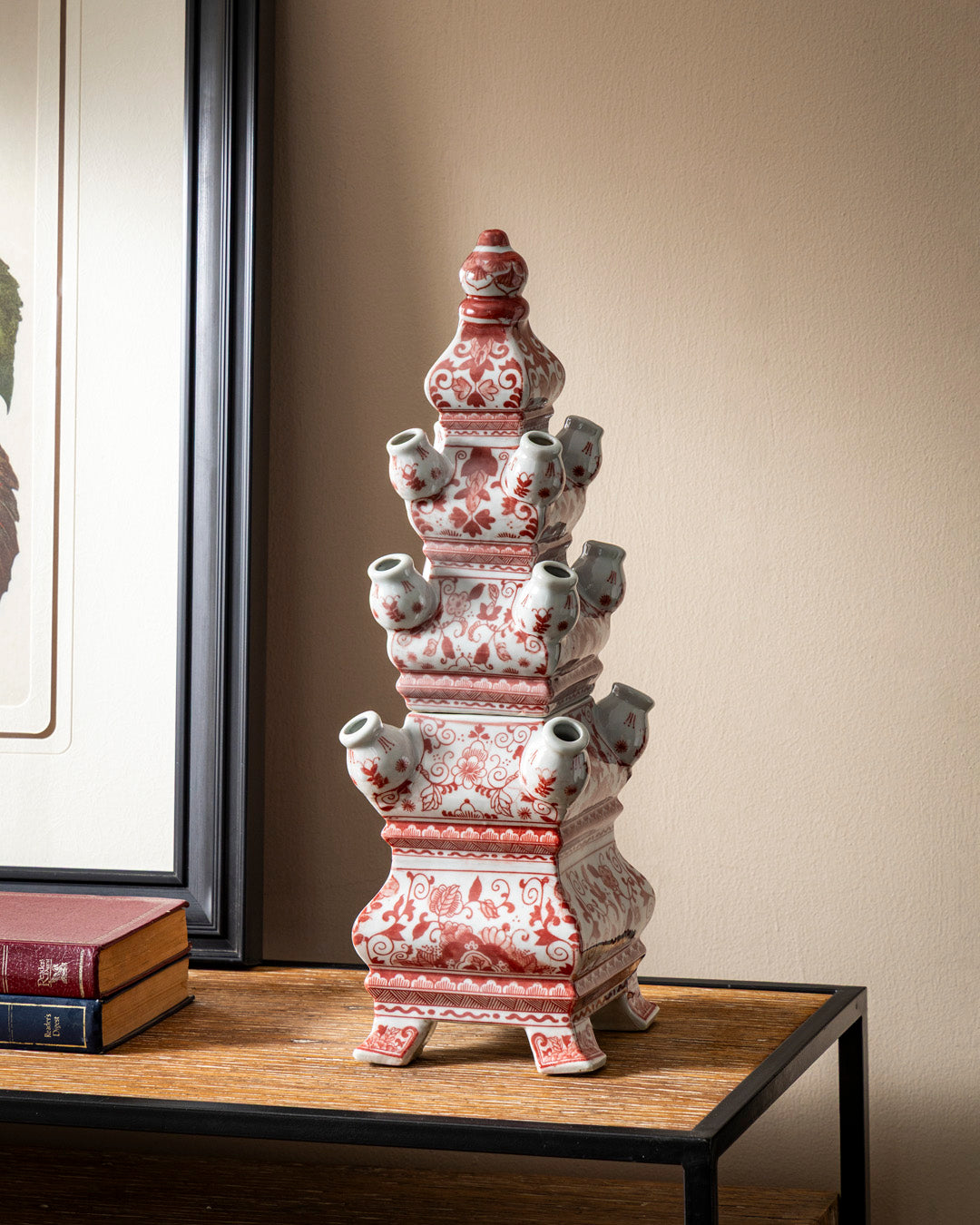 'Country Estate' Tulipiere Tower Vase - Red