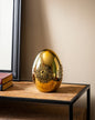Ornate Filigree Decorative Accent Egg - Golden