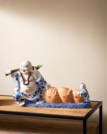Laughing Monk Prosperity Figurine