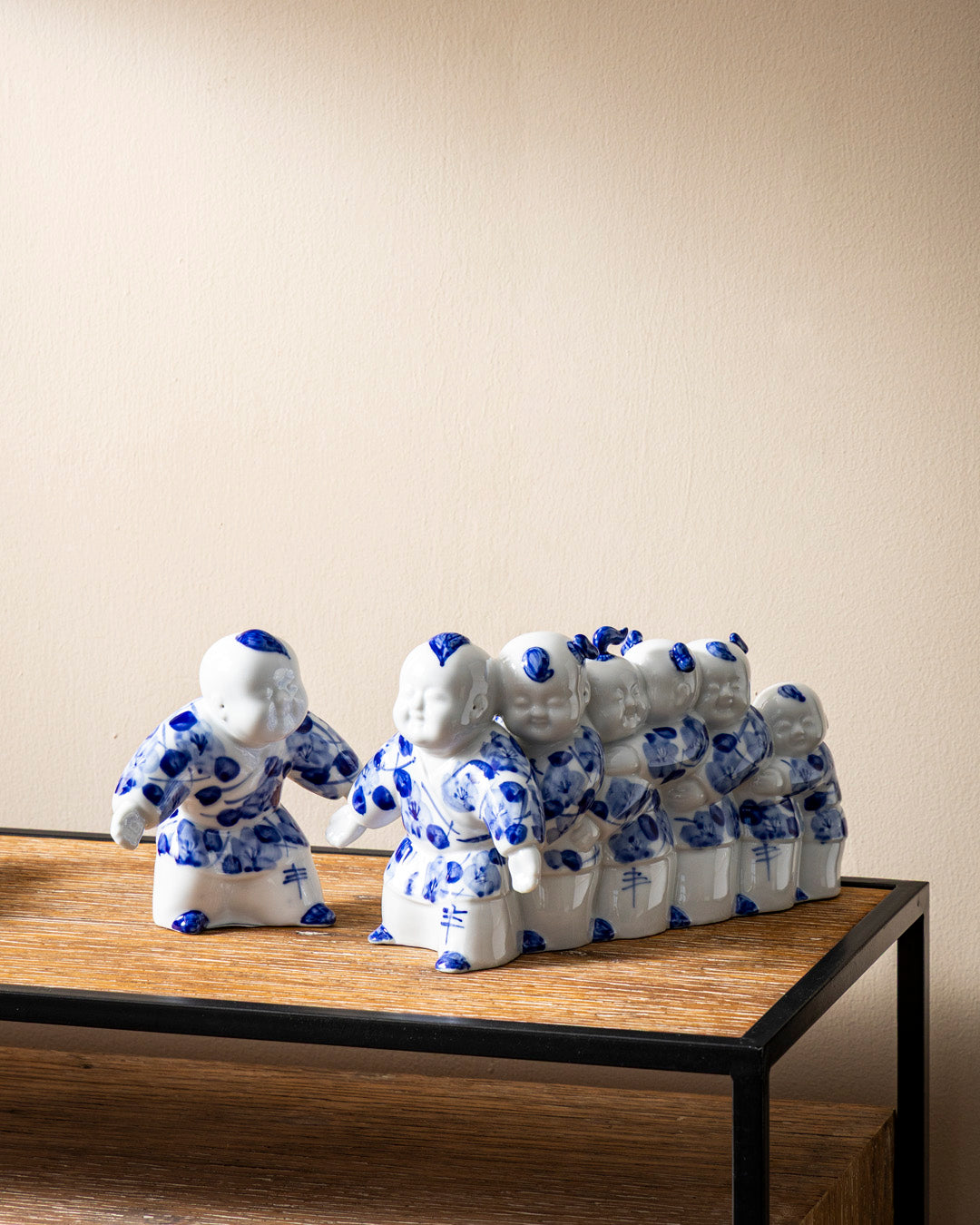Playful Monk Parade Decorative Figurine