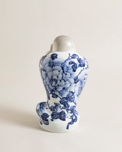 Blissful Monk Floral Wrap Figurine