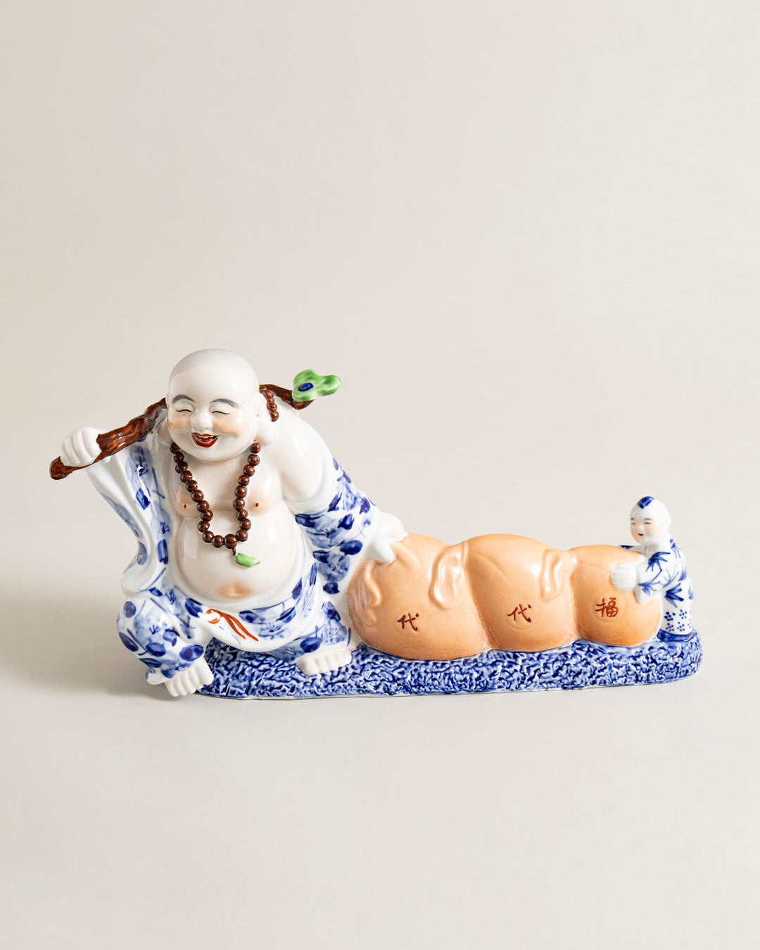 Laughing Monk Prosperity Figurine