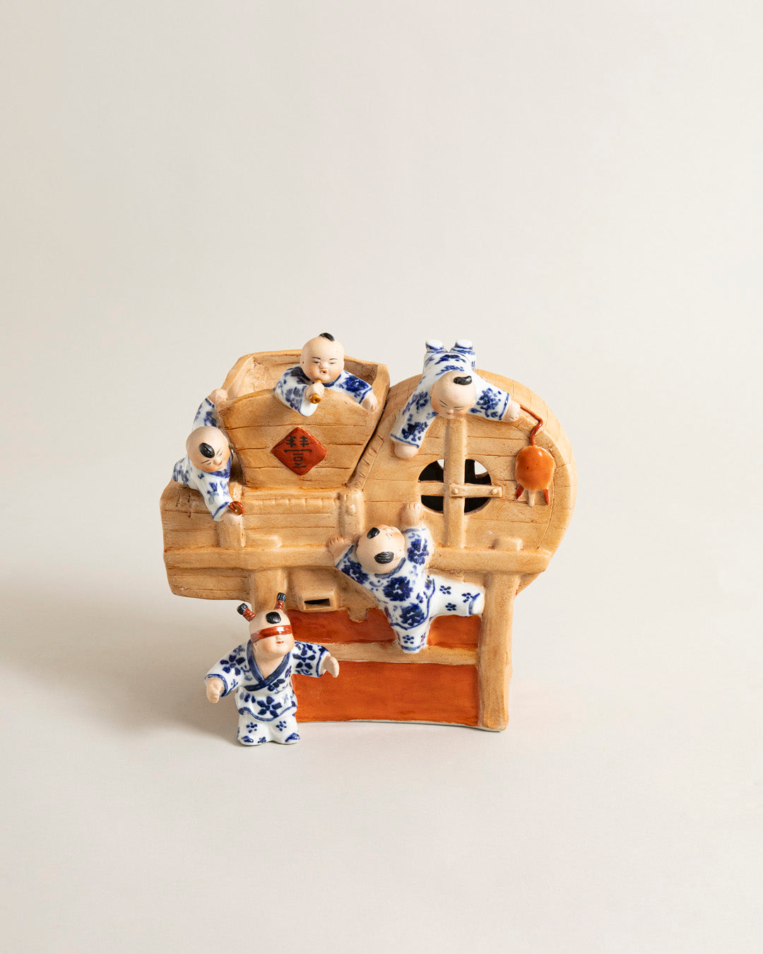 Playful Monk Treasure House Figurine