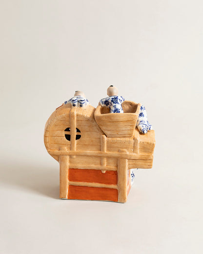 Playful Monk Treasure House Figurine