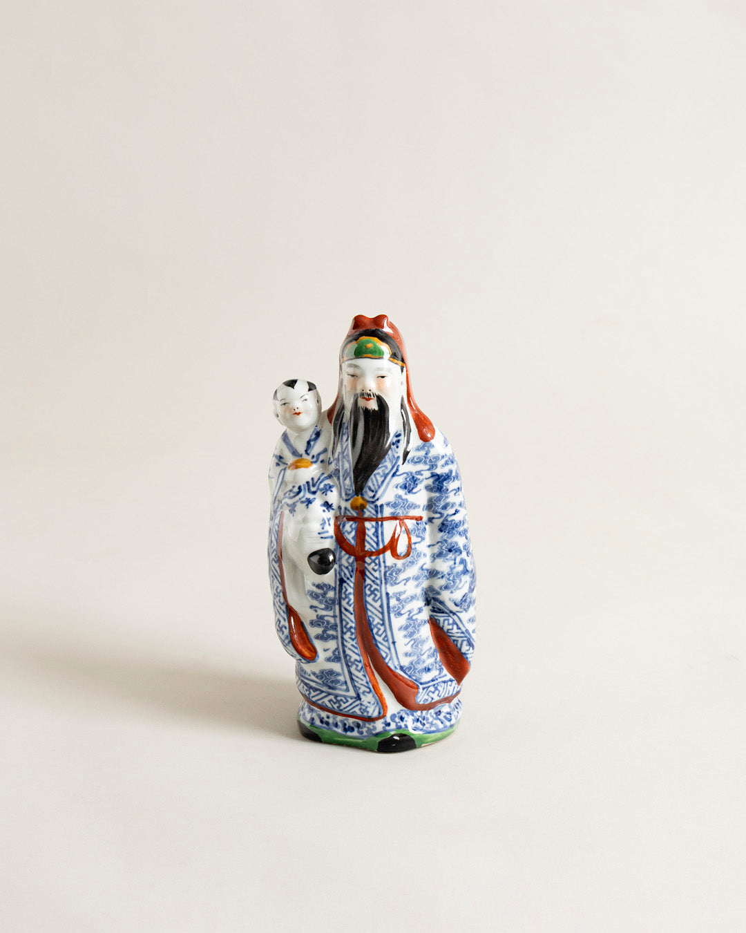 'The Three Star Gods' Porcelain Sculptures - Set Of 3