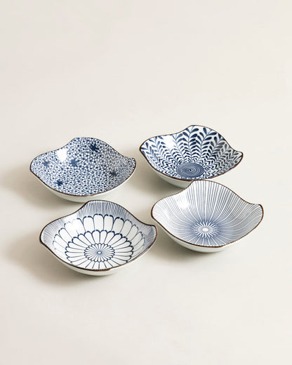 Organic Wave Bowl - Set Of 4