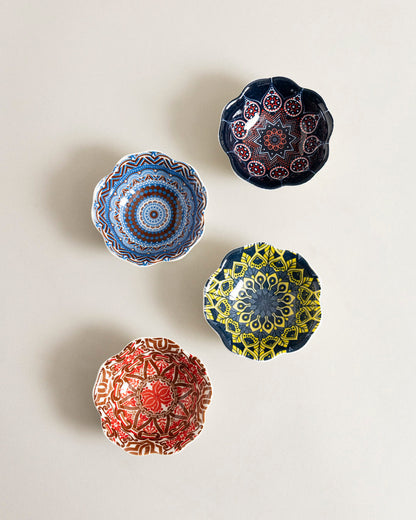 Bohemian Bloom Katori - Set Of 4