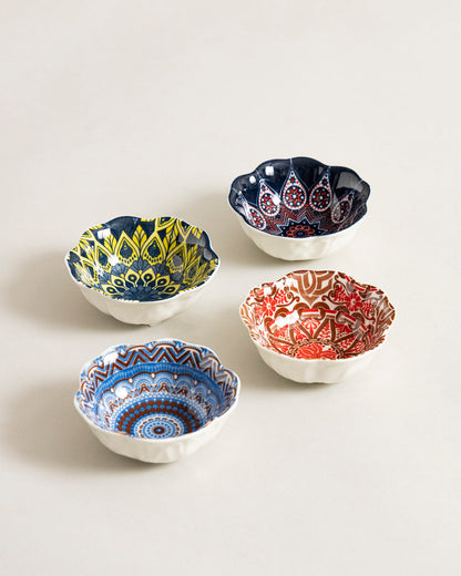 Bohemian Bloom Katori - Set Of 4