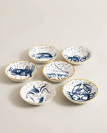 Ocean Tales Bowl - Set Of 6