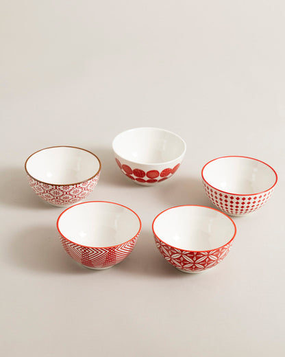 Floral Vine Katori - Set Of 5