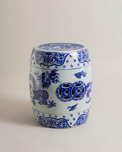 Royal Dragon Ceramic Garden Stool