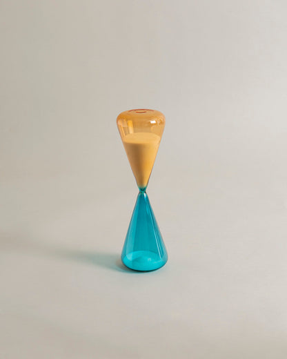 Dual Tone Glass Sand Clock - 28 minutes