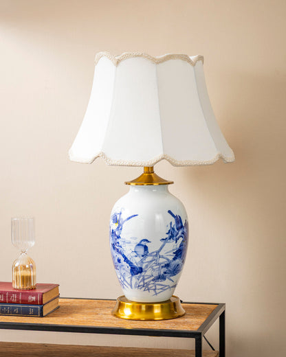 Vintage Art Bone China Table Lamp